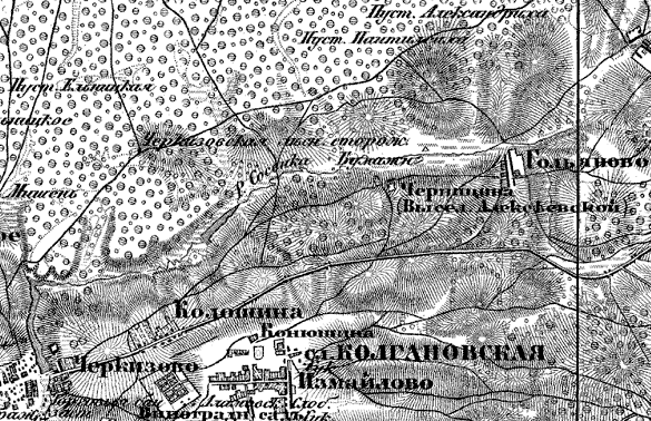 Северо-восточные предместья Москвы. 1860 год